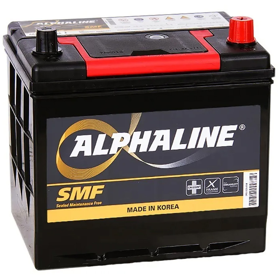 Alphaline Автомобильный аккумулятор Alphaline Standard 65 Ач обратная полярность D23L