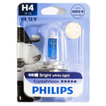 Лампа PHILIPS Crystal Vision - H4-55 Вт-4300К, 1 шт.
