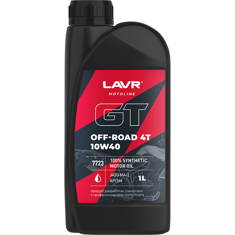 Lavr Масло 4-х тактное Lavr Moto GT Off Road 4T10W-40 1л