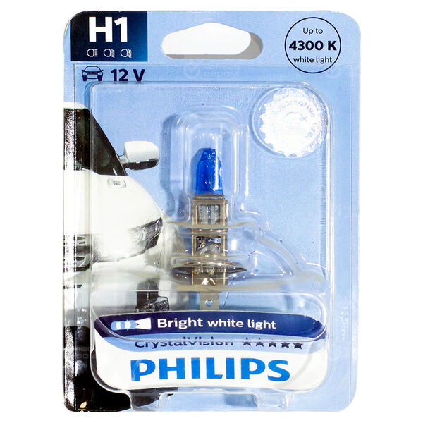 Лампа PHILIPS Crystal Vision - H1-55 Вт-4300К, 1 шт. в Йошкар-Оле