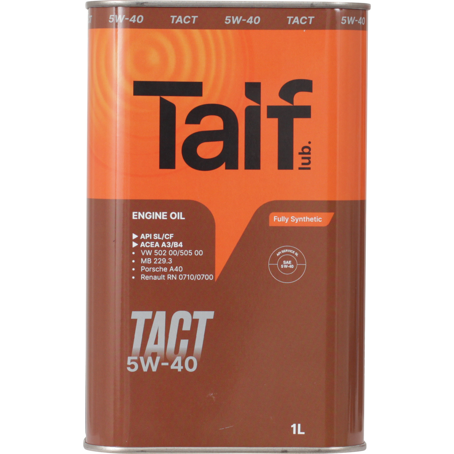 цена Taif Моторное масло Taif TACT 5W-40, 1 л