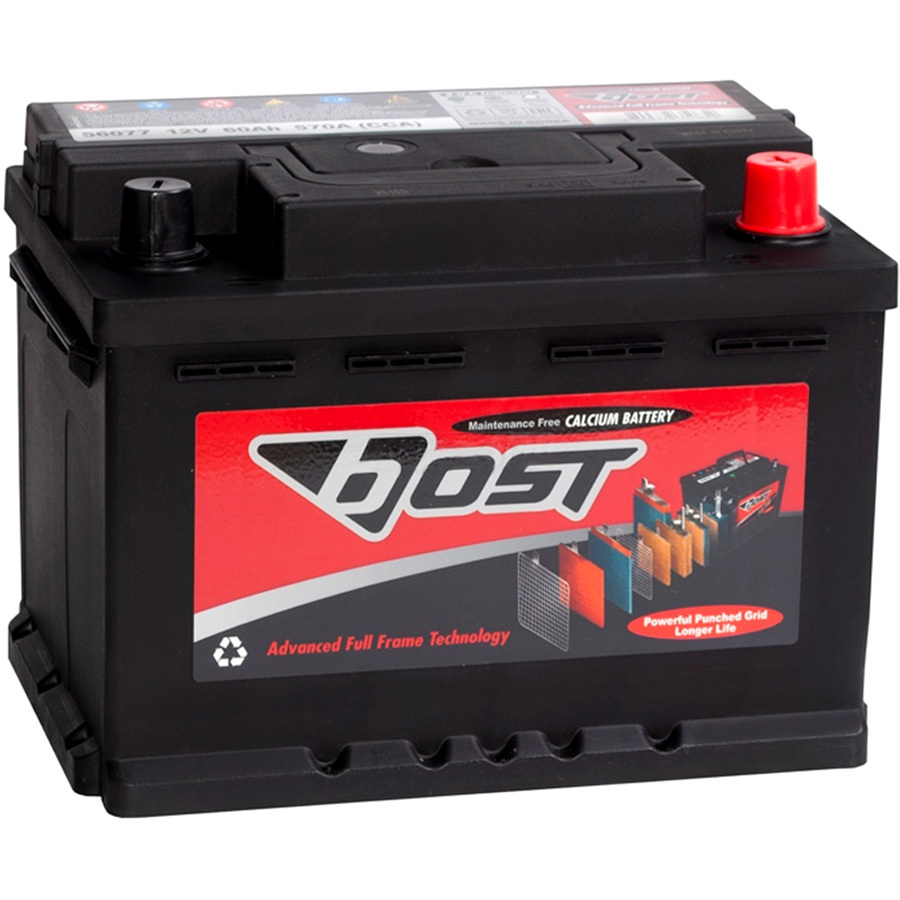 цена Bost Автомобильный аккумулятор Bost 62 Ач обратная полярность L2