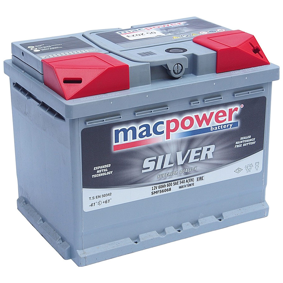 Автомобильный аккумулятор Macpower Silver 60 Ач L2