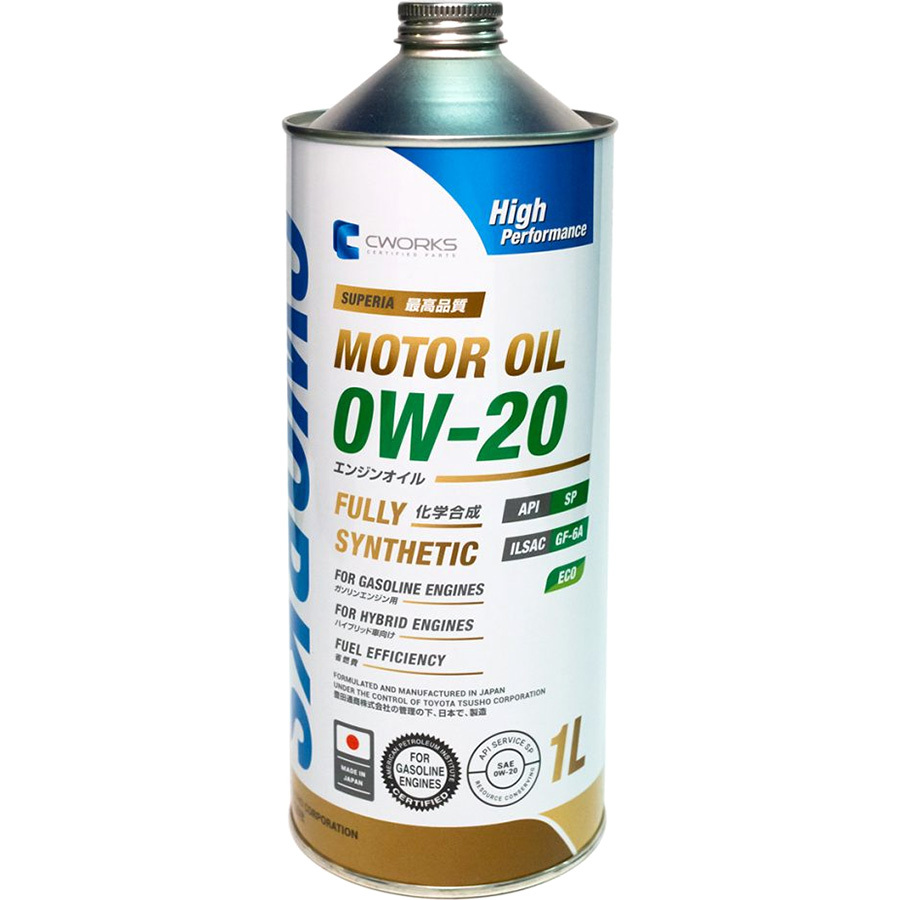CWORKS Масло моторное CWORKS Superia Oil 0W-20 1Л 0W-20 1л