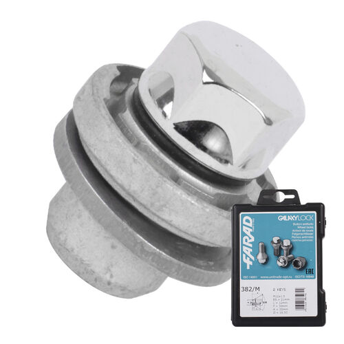 Гайка секретная Farad 12х1,5х32 коробка 4+2 21 пресс/шайба 382/M/2