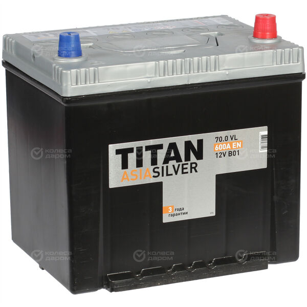 Автомобильный аккумулятор Titan Asia 70 Ач обратная полярность D23L в Тамбове
