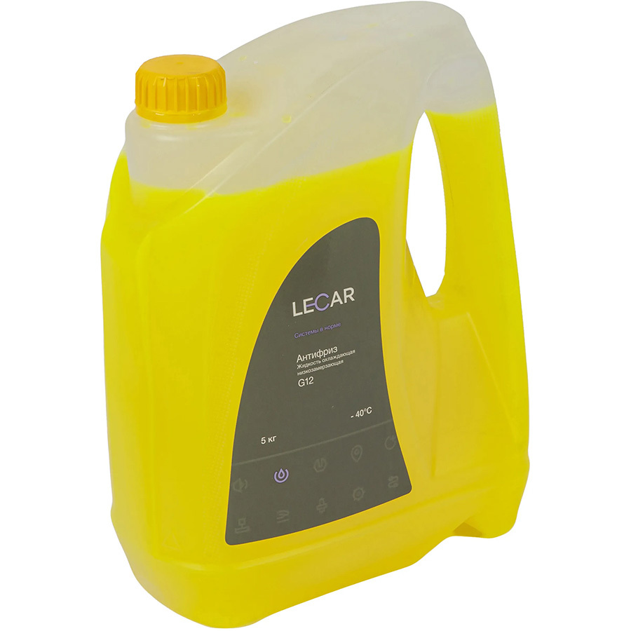 Антифриз Готовый Lecar G12 Желтый 5 л.