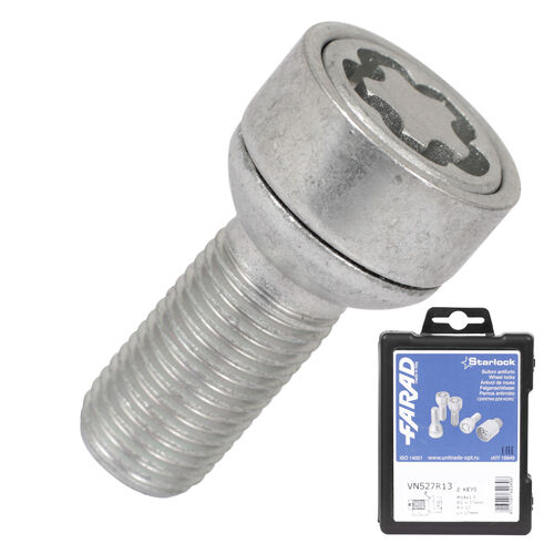 Болт секретный  Farad 14х1,5х27 4+2 17 сфера VN527/2 R13