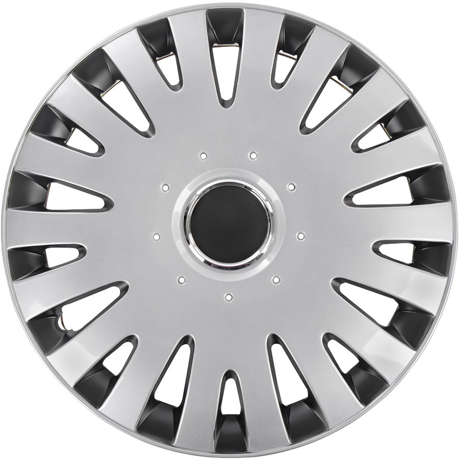 ARNEZI Колпаки колесные Arnezi Vega 15" серебристо-черный матовый 4шт