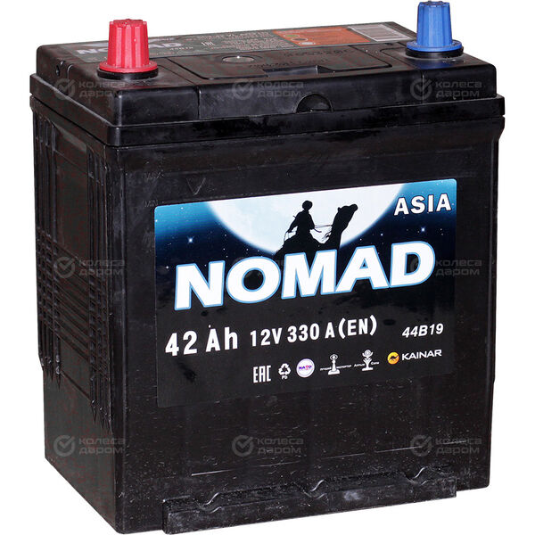 Автомобильный аккумулятор Nomad Asia 42 Ач прямая полярность B19R(уценка) в Ульяновске