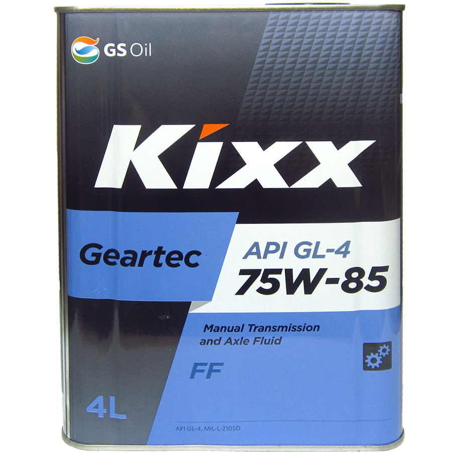 Kixx Масло трансмиссионное Kixx Geartec FF GL-4 75W85 4л kixx масло трансмиссионное kixx geartec gl 5 80w90 1л