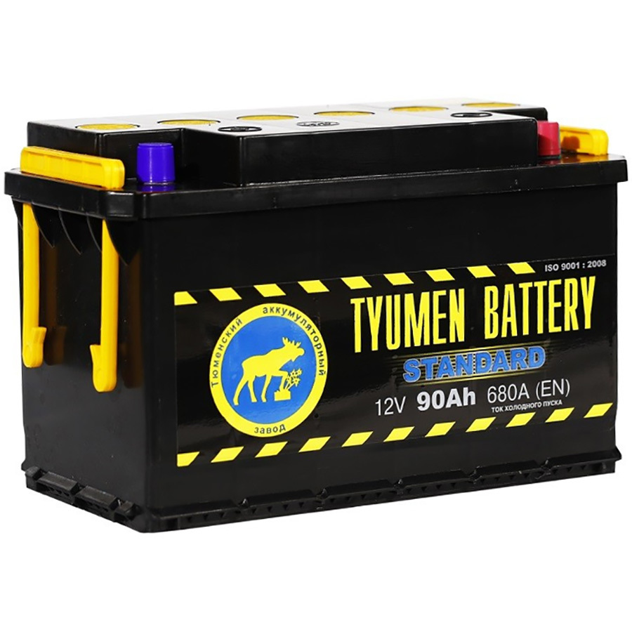 Tyumen Battery Грузовой аккумулятор Tyumen Battery Standard 90Ач п/п tyumen batbear грузовой аккумулятор tyumen batbear грузовые 6ст 132 а3 132ач п п ca ca