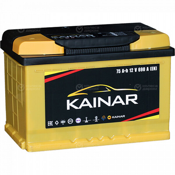 Автомобильный аккумулятор Kainar 75 Ач обратная полярность L3 в Березниках