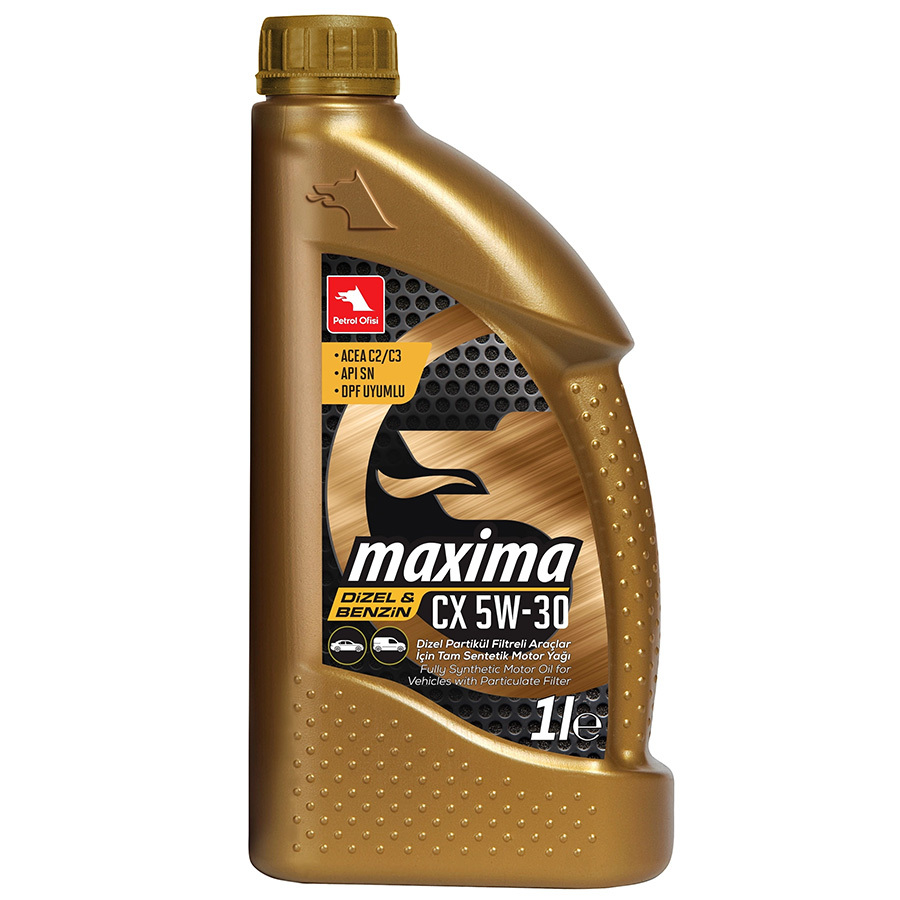 Моторное масло Petrol Ofisi MAXIMA CX 5W-30, 1 л