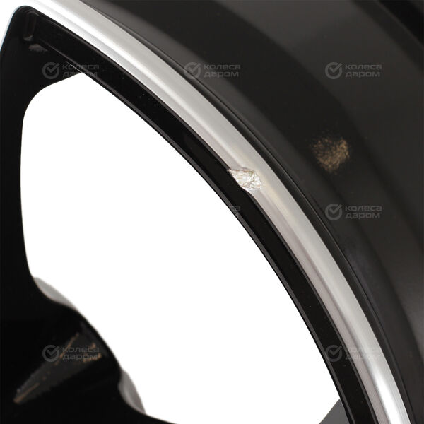 Колесный диск СКАД Сакура  6.5xR15 5x100 ET43 DIA54.1 (уценка) глянцевый черный с полированной лицевой частью в Сарове