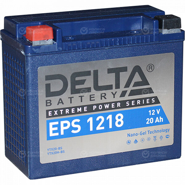 Мотоаккумулятор Delta EPS 1218 YTX20-BS 18Ач, прямая полярность в Зеленодольске