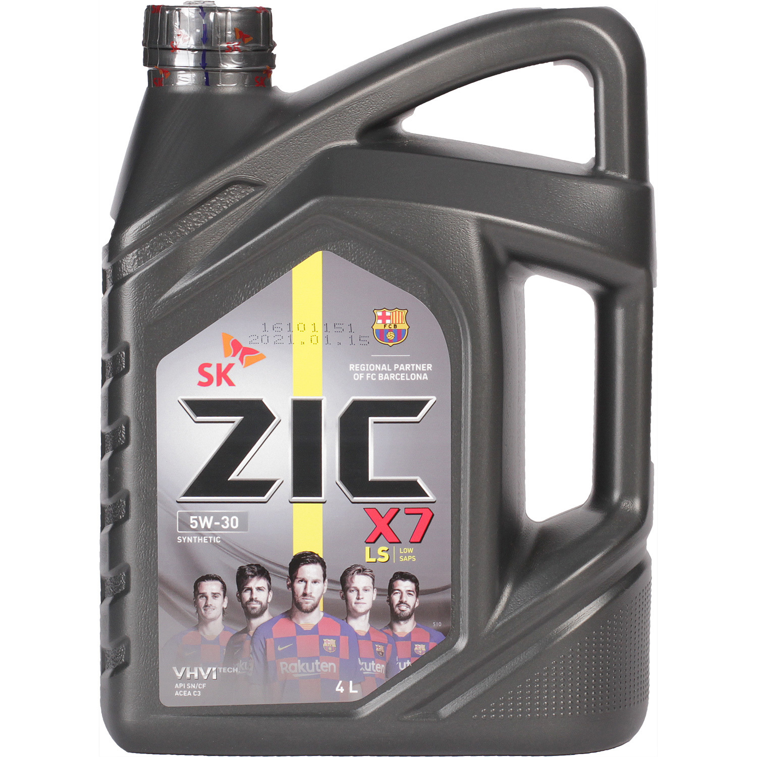 цена ZIC Моторное масло ZIC X7 LS 5W-30, 4 л