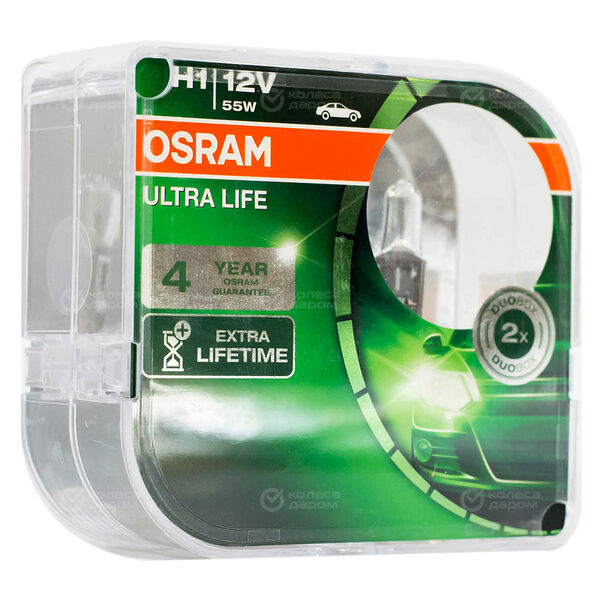 Лампа OSRAM Ultra Life - H1-55 Вт-3200К, 1 шт. в Слободском