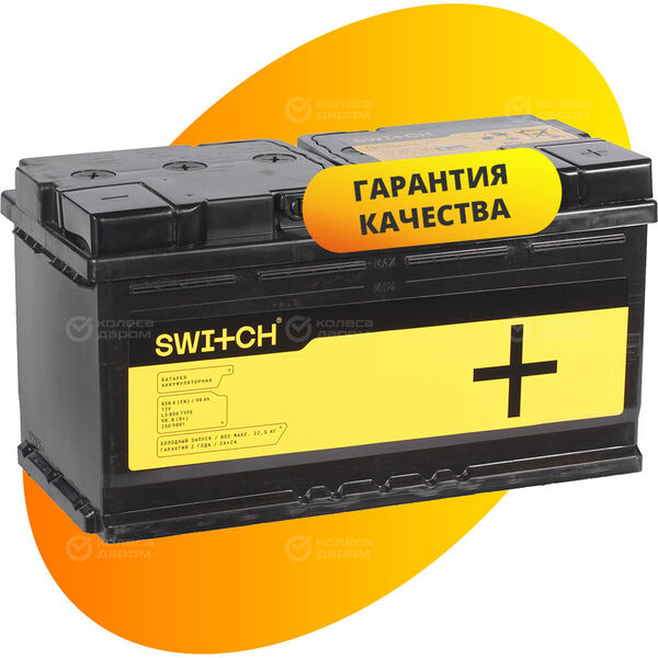 Автомобильный аккумулятор Switch 90 Ач обратная полярность L5 в Челябинске