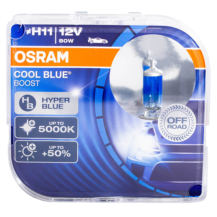 Автолампа OSRAM Лампа OSRAM Cool Blue Boost - H11-75 Вт-5000К, 2 шт.