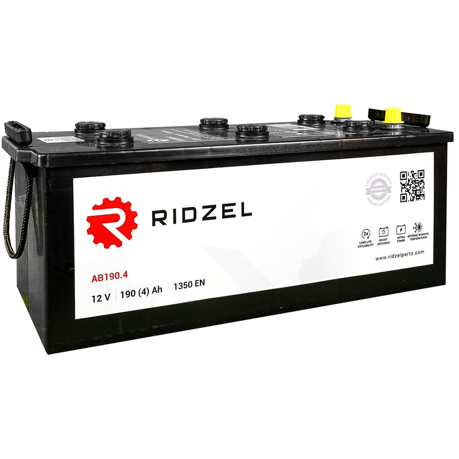 Грузовой аккумулятор Ridzel 190Ач п/п конус