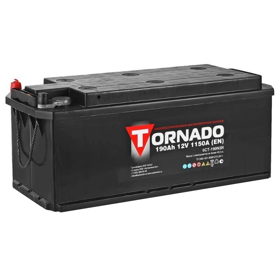 Tornado Грузовой аккумулятор Tornado 6CT-190 п/п цена и фото