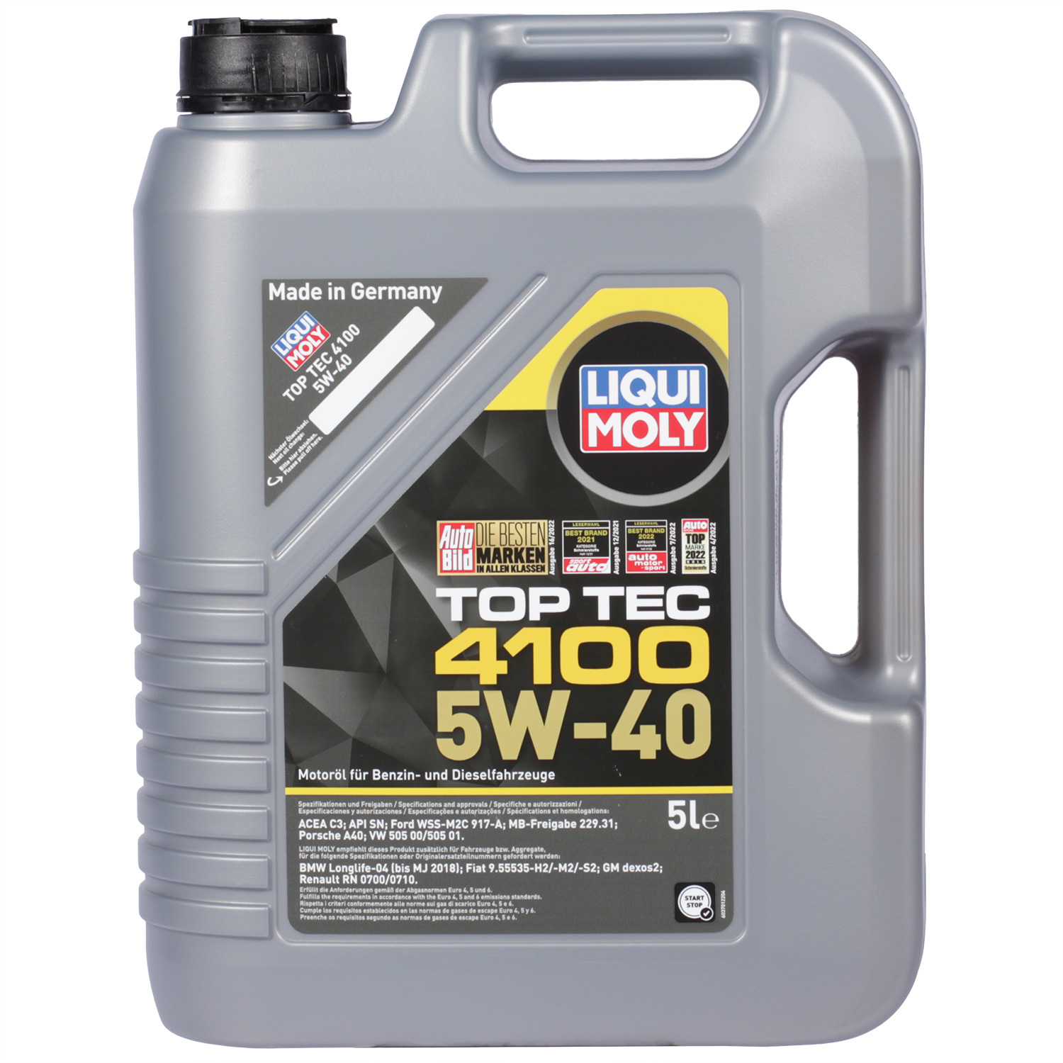 Liqui Moly Моторное масло Liqui Moly Top Tec 4100 5W-40, 5 л