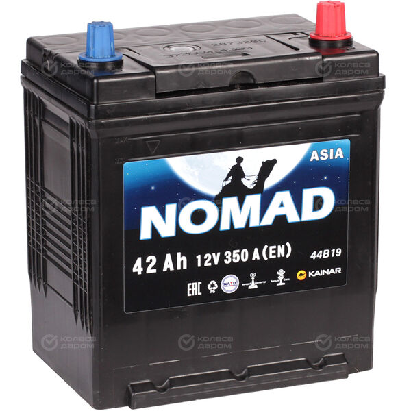 Автомобильный аккумулятор Nomad Asia 42 Ач обратная полярность B19L в Ноябрьске
