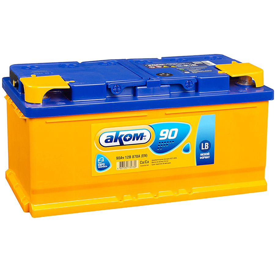 Аком Автомобильный аккумулятор Аком 90 Ач обратная полярность LB5