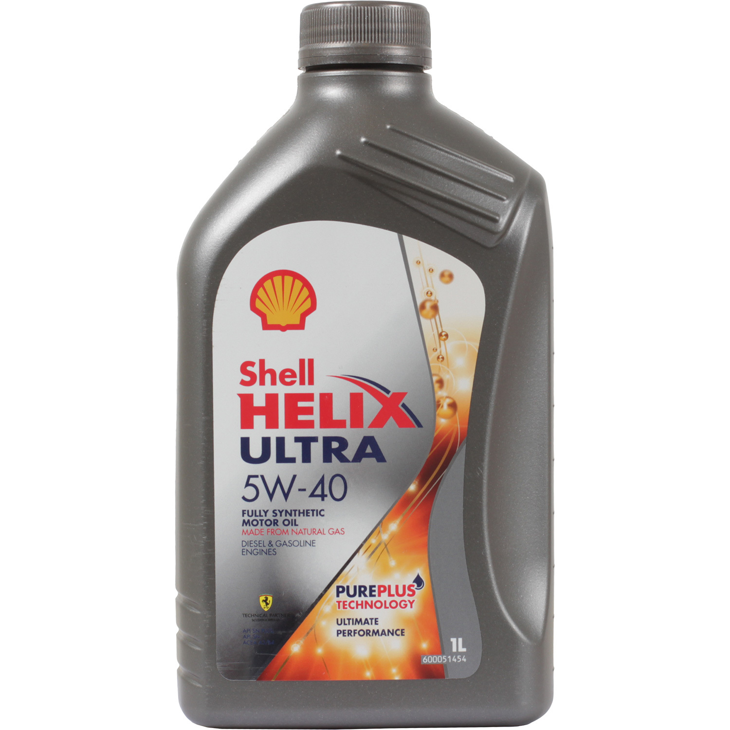 Shell Моторное масло Shell Helix Ultra 5W-40, 1 л моторное масло shell helix hx8 ect 5w 30 4 л синтетическое