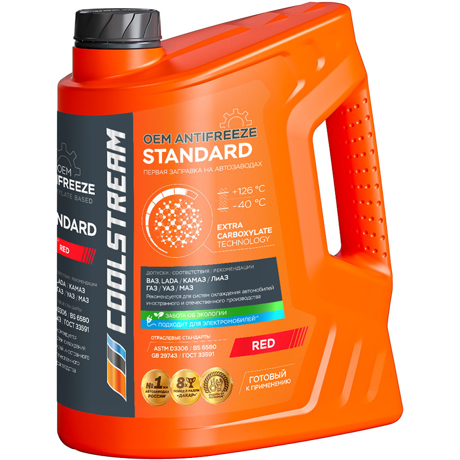 Coolstream Антифриз Готовый Coolstream G12+ красный 5л