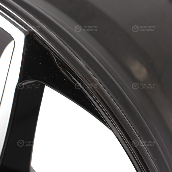 Колесный диск СКАД Турин  7xR17 5x108 ET50 DIA63.35 (уценка) черный глянцевый с полированной лицевой поверхностью в Зеленодольске