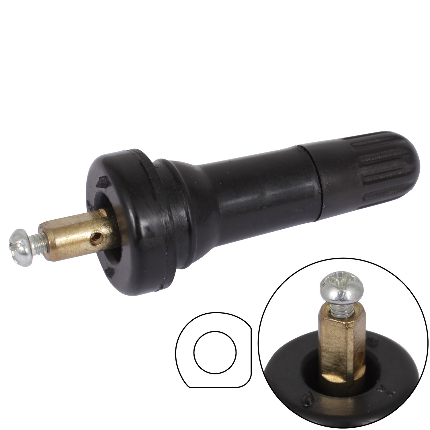 Датчики давления KDW Вентиль датчика давления в шинах резиновый KDW-V02