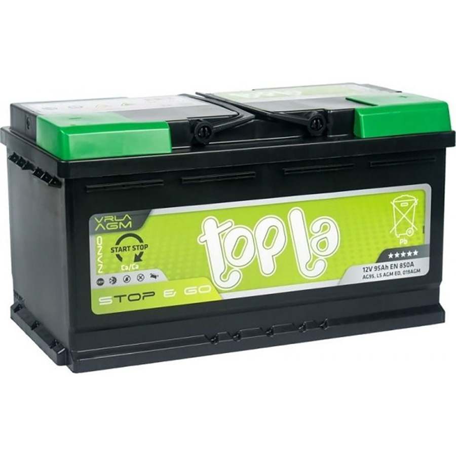 Автомобильный аккумулятор Topla EcoDry AGM 95 Ач обратная полярность L5