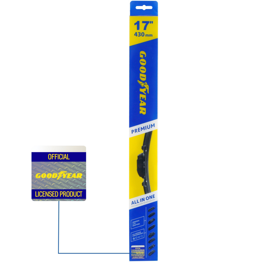 Щетка стеклоочистителя бескаркасная Goodyear Premium 430 мм/17