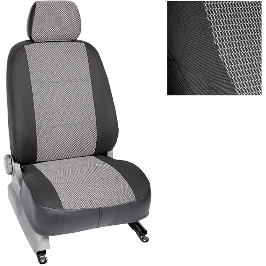 Чехол на сиденье Seintex Чехлы модельные Seintex для Hyundai Accent жаккард черно/серый (art.90323)