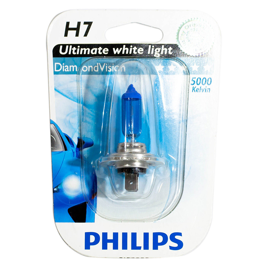 Автолампа PHILIPS Лампа PHILIPS Diamond Vision - H7-55 Вт-5000К, 1 шт. автолампа philips лампа philips vision plus h7 55 вт 3250к 1 шт
