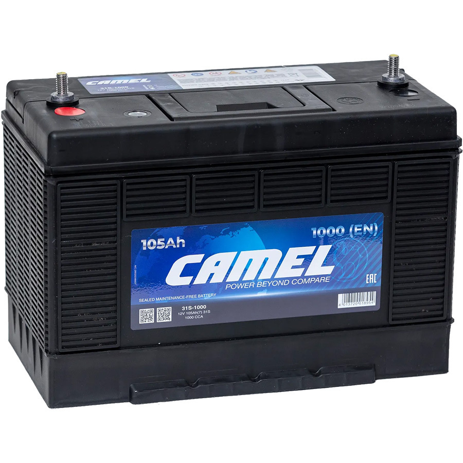 Грузовой аккумулятор Camel 105Ач п/п USA винт