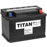 Автомобильный аккумулятор Titan Standart 75 Ач обратная полярность L3