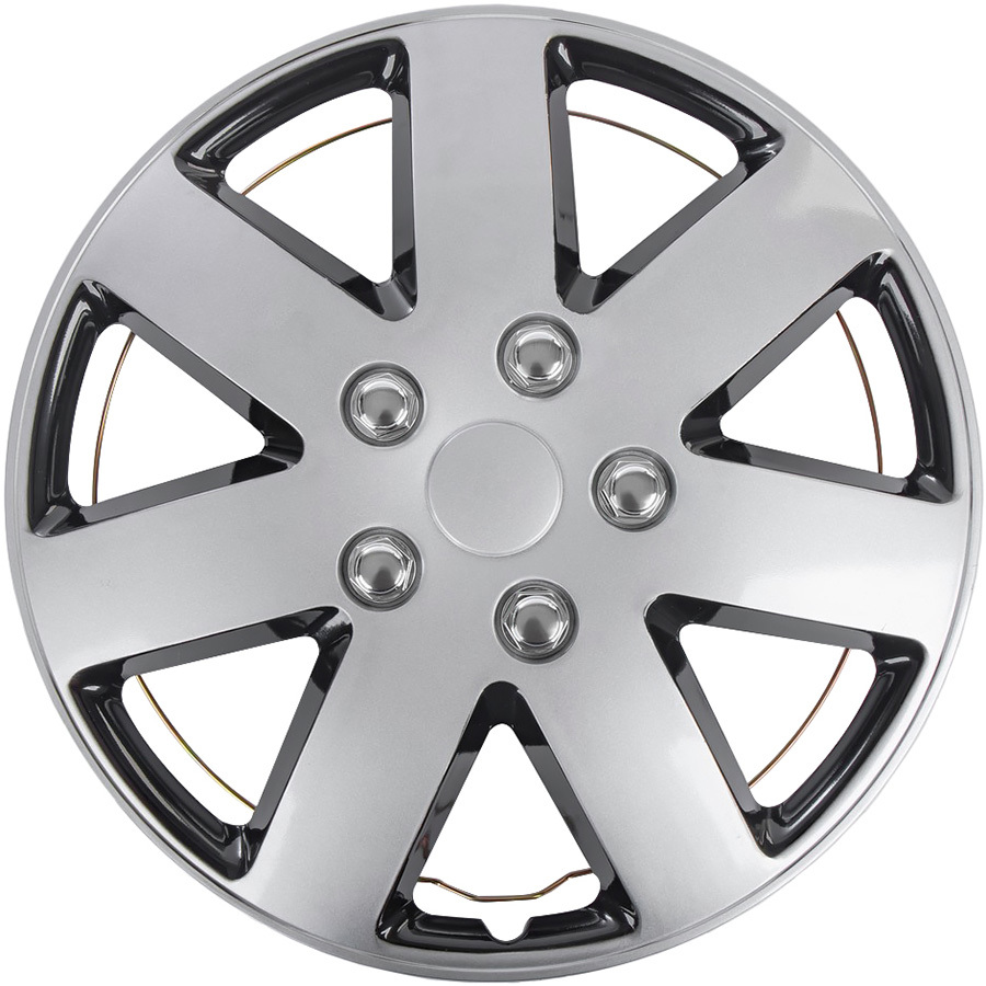 ARNEZI Колпаки колесные Arnezi Rigel 15" серебристо-черный 4шт