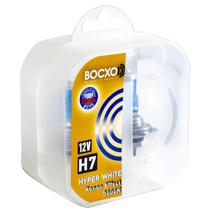 Автолампа BocxoD Лампа BocxoD Hyper White - H7-55 Вт-5000К, 2 шт. автолампа bocxod лампа bocxod hyper white hb3 65 вт 5000к 1 шт