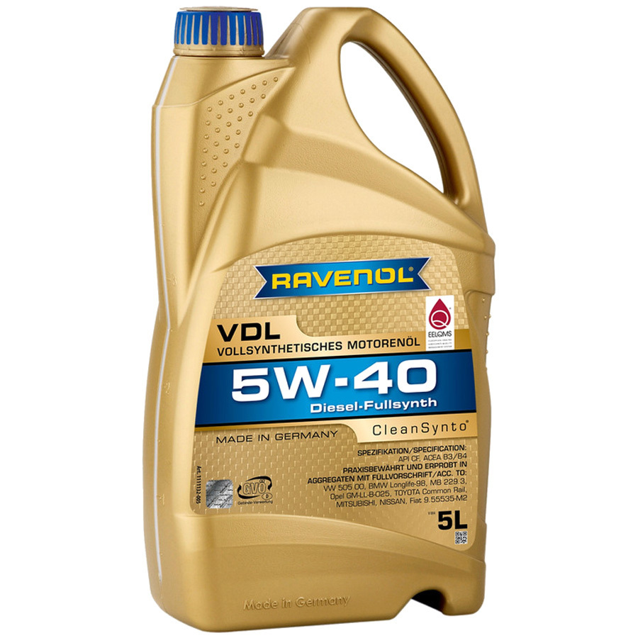 Моторное масло Ravenol VDL 5W-40, 5 л