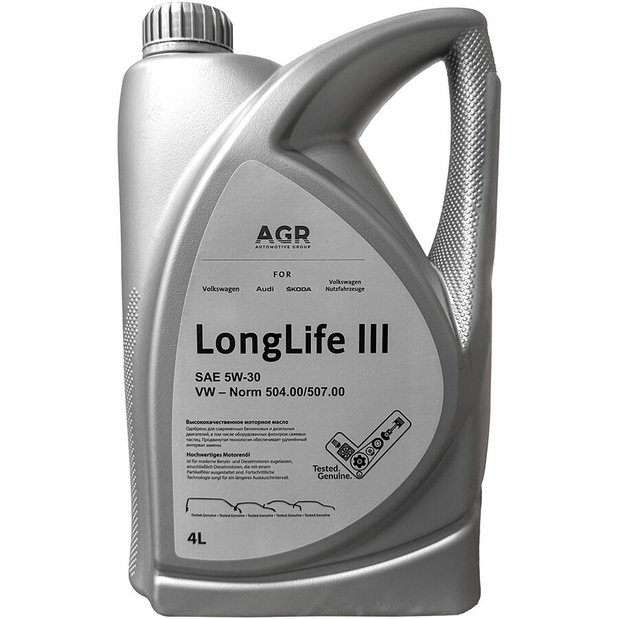 Моторное масло AGR Longlife III 5W-30, 4 л