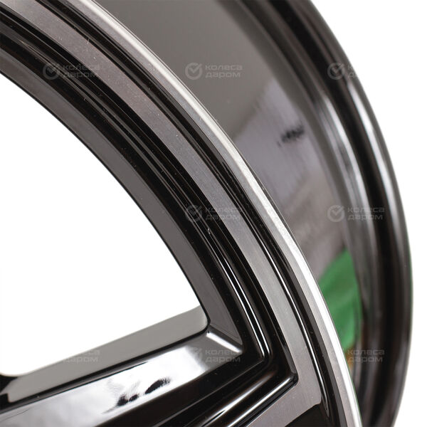 Колесный диск КиК Кайан  7.5xR18 5x108 ET33 DIA67.1 (уценка) чёрный с полированной лицевой частью в Чебоксарах