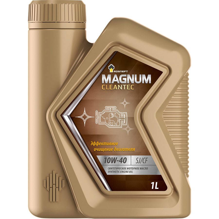 масло моторное полусинтетическое rosneft magnum maxtec 10w 40 1 л Rosneft Моторное масло Rosneft Magnum Cleantec 10W-40, 1 л