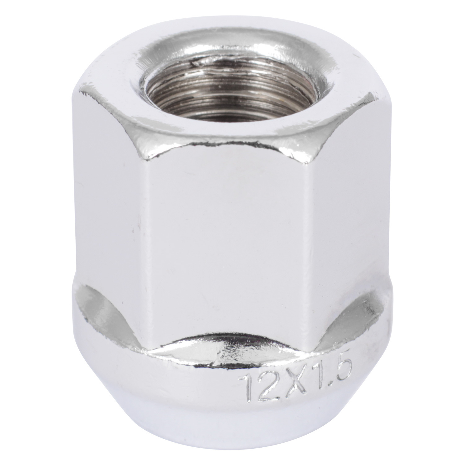 LS (Крепеж) Гайка 12х1,5  25 конус/открытая 19мм хром 1807