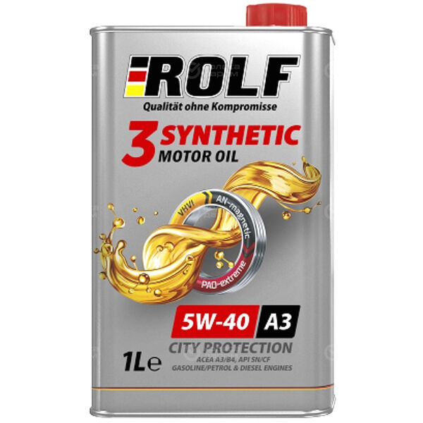 Моторное масло Rolf 3-Synthetic 5W-40, 1 л в Москве