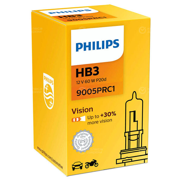 Лампа PHILIPS - HB3-65 Вт, 1 шт. в Слободском