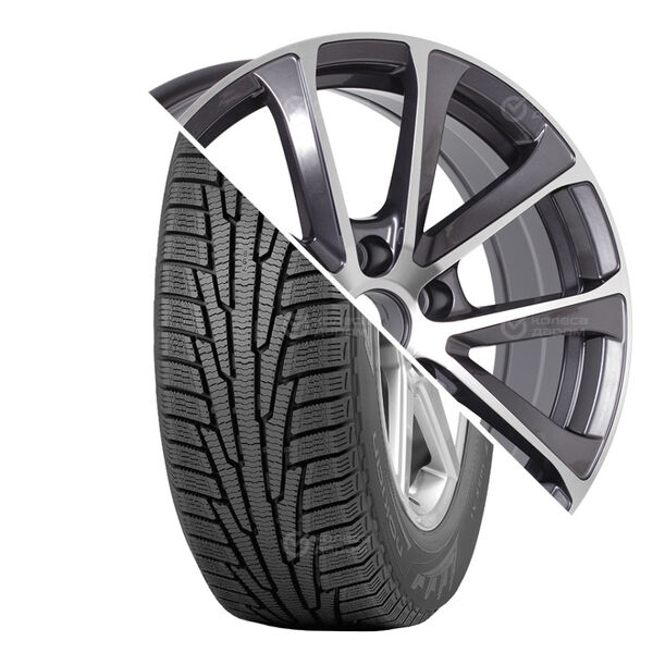 Колесо в сборе R17 Nokian Tyres 215/55 R 98 + Replay в Зиме