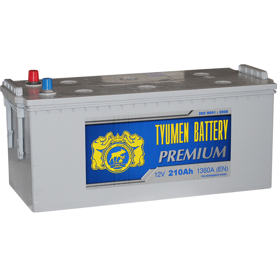 Tyumen Battery Грузовой аккумулятор Tyumen Battery Premium 210Ач п/п tyumen batbear грузовой аккумулятор tyumen batbear грузовые 6ст 132 а3 132ач п п ca ca